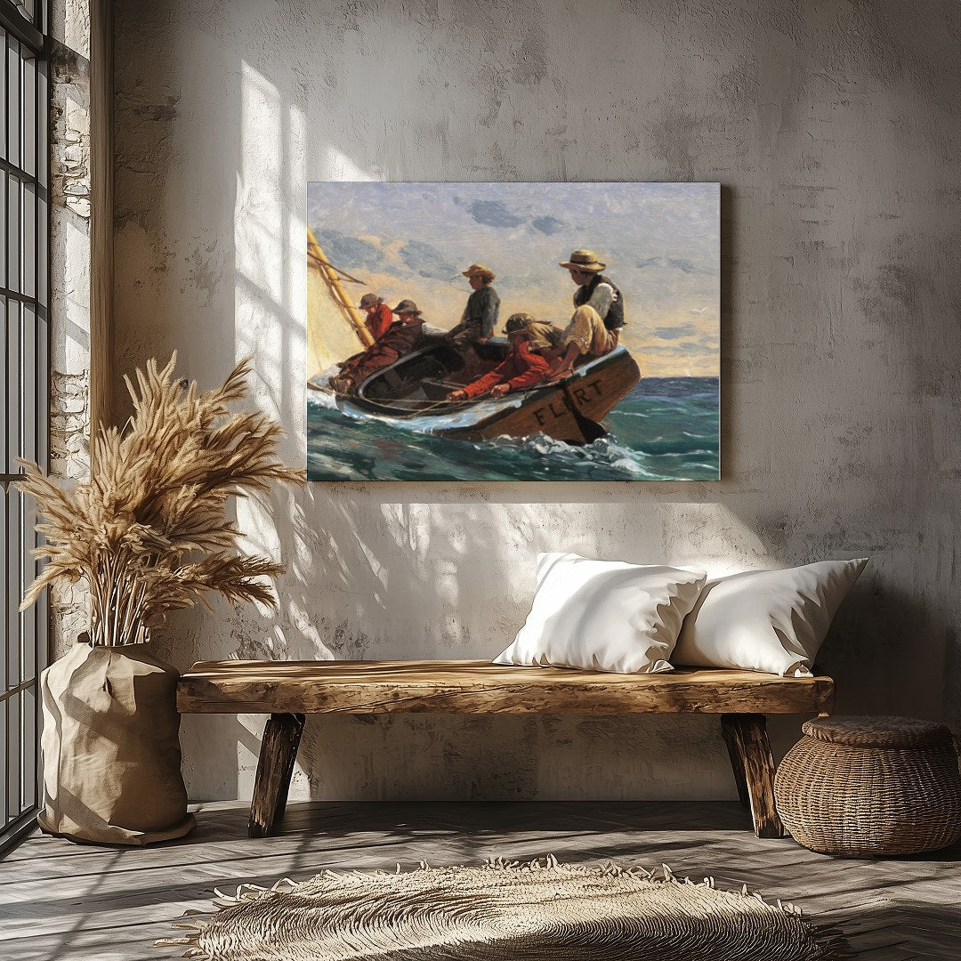 Capture the serene yet adventurous spirit of a classic maritime journey with this stunning wall art for Veranda