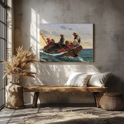Capture the serene yet adventurous spirit of a classic maritime journey with this stunning wall art for Veranda