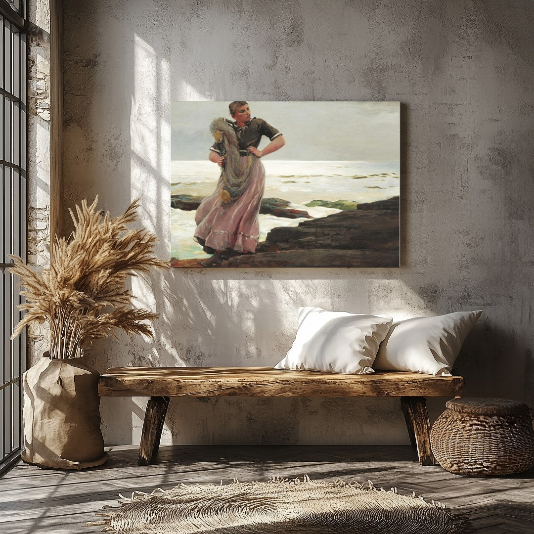 Immerse yourself in the serene beauty of the coastline with this captivating artwork. The blend of for Veranda