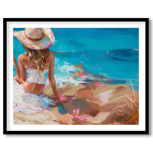 Embrace the tranquil beauty of the coast with 'Seaside Serenity.' This captivating piece captures for nook
