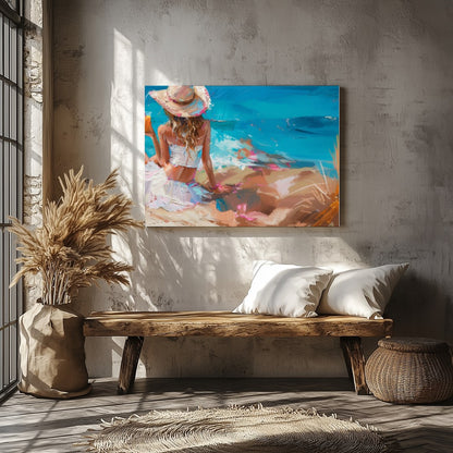 Embrace the tranquil beauty of the coast with 'Seaside Serenity.' This captivating piece captures for Veranda