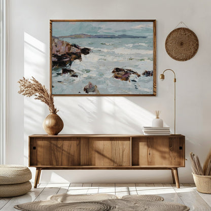 Immerse yourself in the tranquility of nature with this exquisite impressionist landscape capturing for Sitting Area