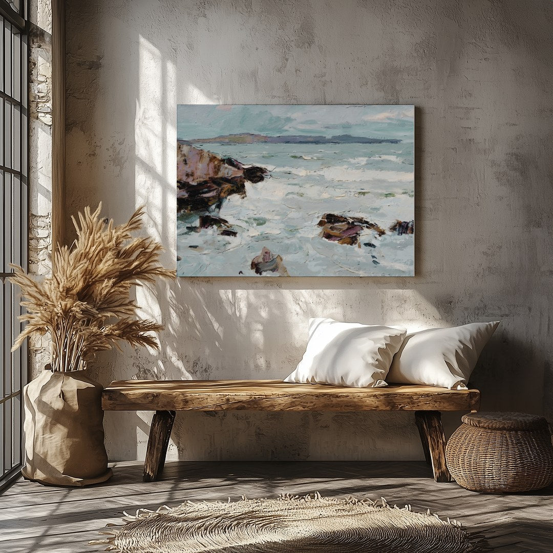 Immerse yourself in the tranquility of nature with this exquisite impressionist landscape capturing for Veranda