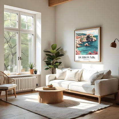 Capture the timeless beauty of Dubrovnik with this stunning wall art piece. Its vibrant depiction for Living Room