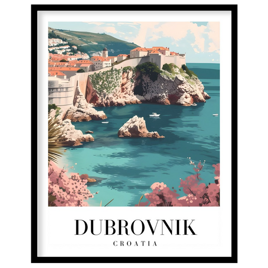 Capture the timeless beauty of Dubrovnik with this stunning wall art piece. Its vibrant depiction for living-space