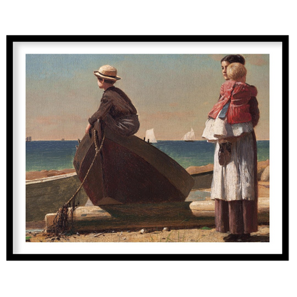 Immerse yourself in the serene charm of seaside life with this evocative artwork. Featuring a for kitchen