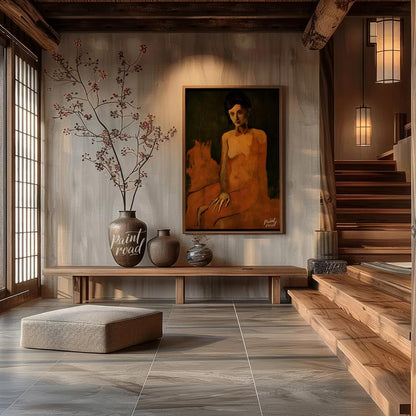 Seated Nude (Rose Period) Painting available online at Paintroad showing 1900s art collector and art gallery