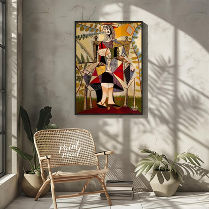Pablo Picasso’s “Seated Woman” (sometimes referred to as “Seated Woman in Garden”) is a complex and… for living room