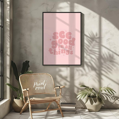 See Good in All Things Painting at See Good in All Things buy online at Paint Road featuring aesthetic art for wellness and dorm room