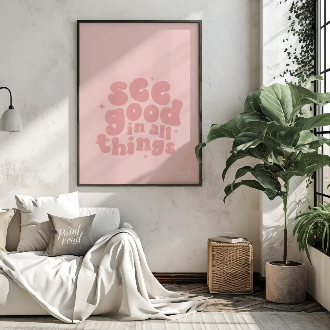 See Good in All Things Painting at See Good in All Things buy online at Paint Road featuring aesthetic art for wellness and dorm room