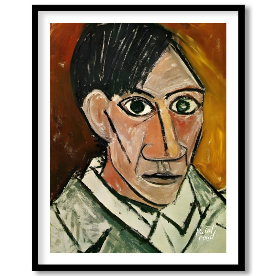 This stark and powerful “Self-Portrait” by Pablo Picasso, painted in 1907, is a pivotal work that m… for lovely house