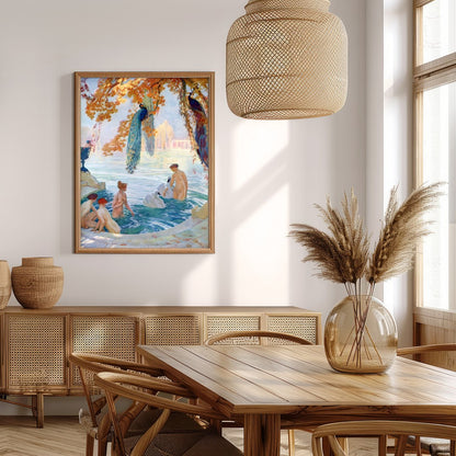 Immerse yourself in the serene beauty of this exquisite artwork, capturing a moment of tranquility for Extra Kitchen