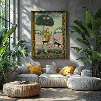 Immerse yourself in the timeless beauty of this exquisite piece, showcasing a serene scene of for Balcony