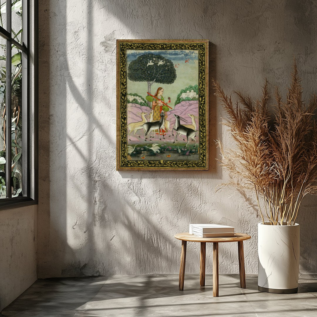 Immerse yourself in the timeless beauty of this exquisite piece, showcasing a serene scene of for Entrance