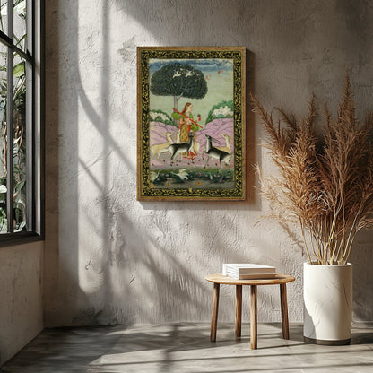Immerse yourself in the timeless beauty of this exquisite piece, showcasing a serene scene of for Entrance