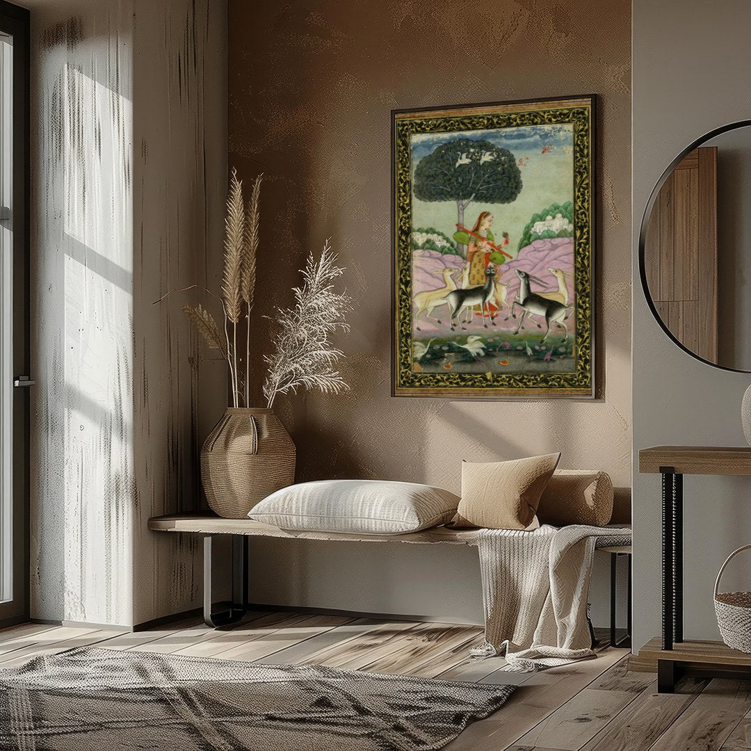Immerse yourself in the timeless beauty of this exquisite piece, showcasing a serene scene of for home