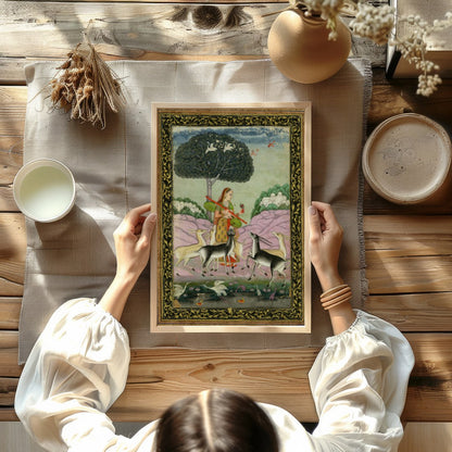 Immerse yourself in the timeless beauty of this exquisite piece, showcasing a serene scene of for Kitchen