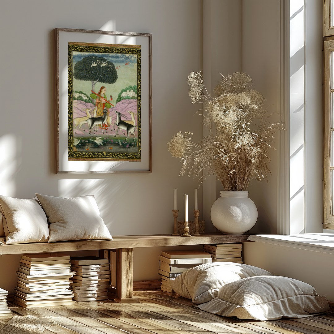 Immerse yourself in the timeless beauty of this exquisite piece, showcasing a serene scene of for loft