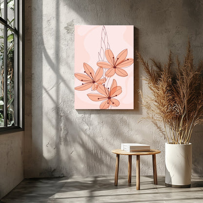 Infuse your space with the gentle allure of 'Serenade of Peach Blossoms.' This enchanting piece for Entrance
