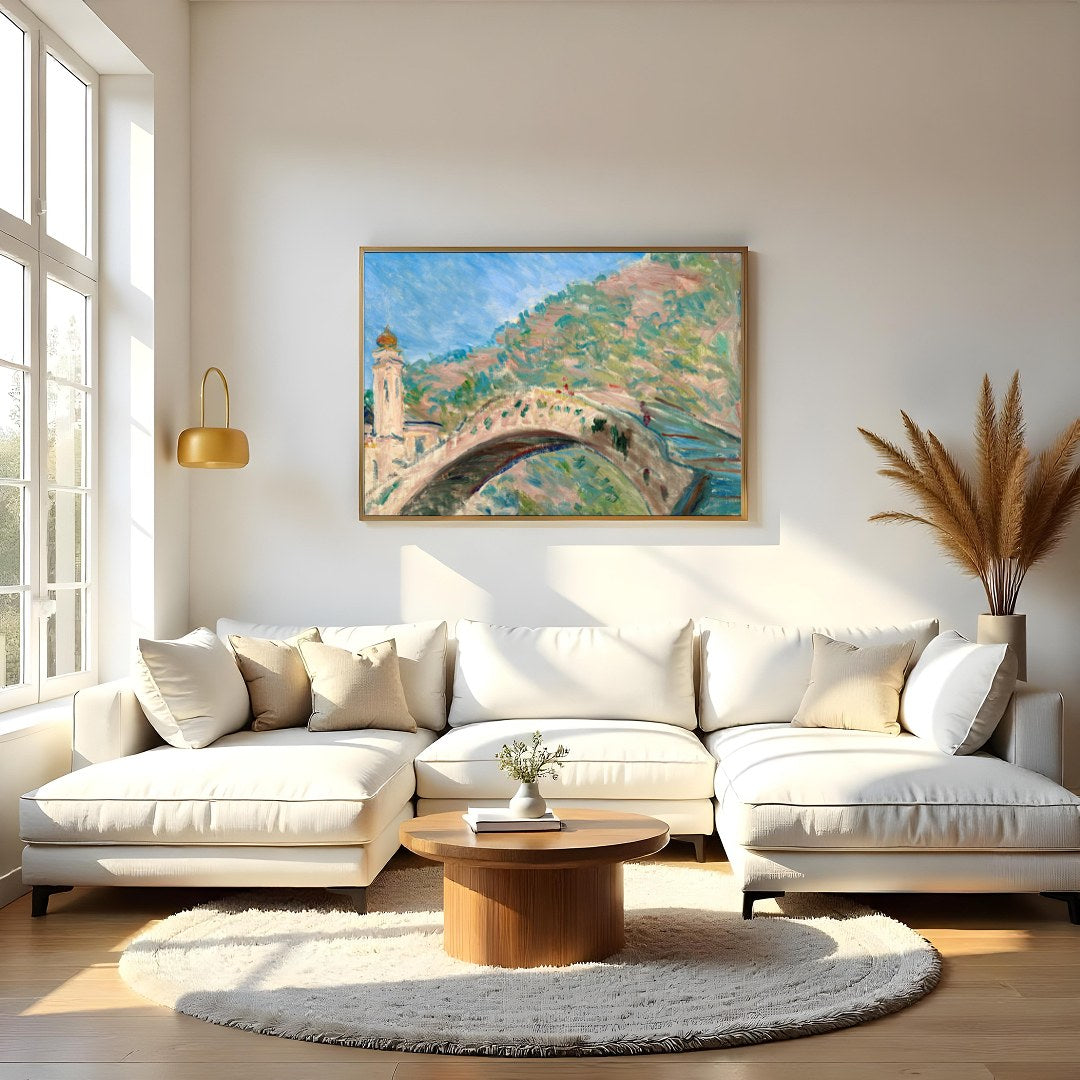 Capture the essence of serene afternoon light with this impressionist masterpiece depicting a for Living Room