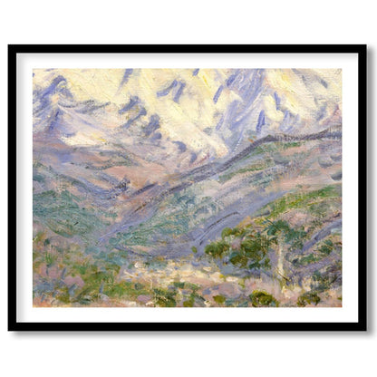 Capture the serene majesty of mountain ranges with this timeless landscape artwork. The piece for sanctuary