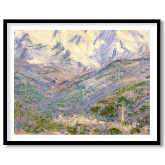 Capture the serene majesty of mountain ranges with this timeless landscape artwork. The piece for sanctuary