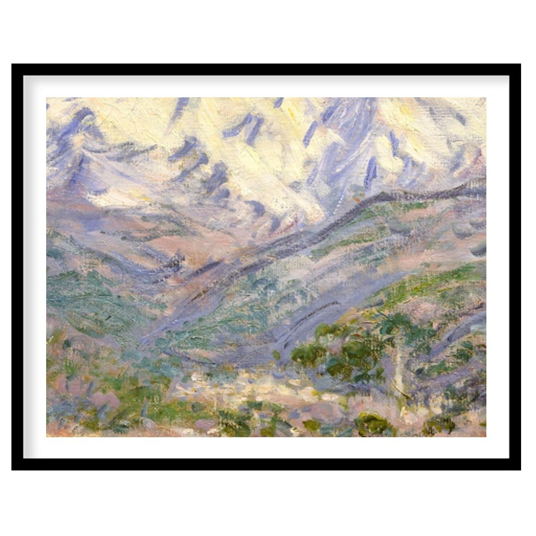 Capture the serene majesty of mountain ranges with this timeless landscape artwork. The piece for sanctuary