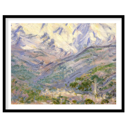 Capture the serene majesty of mountain ranges with this timeless landscape artwork. The piece for sanctuary