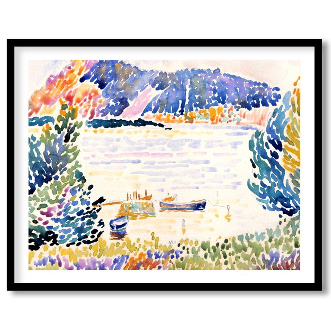 Immerse yourself in the sweeping brushstrokes and vibrant palette of this stunning watercolor for home