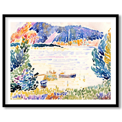 Immerse yourself in the sweeping brushstrokes and vibrant palette of this stunning watercolor for home