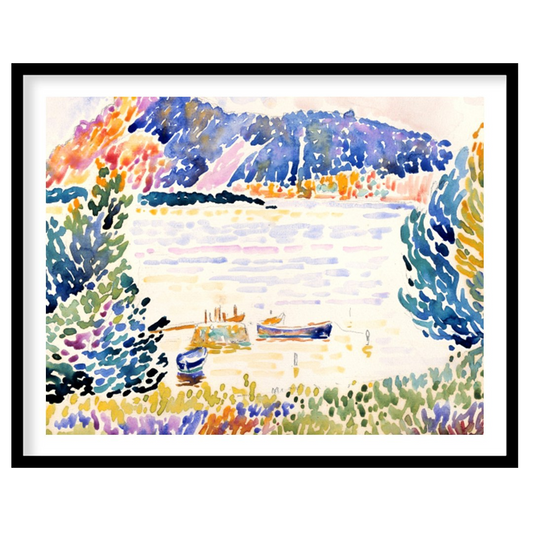 Immerse yourself in the sweeping brushstrokes and vibrant palette of this stunning watercolor for home