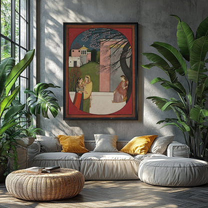 Immerse yourself in the timeless elegance of 'Serenade Under the Blossoms,' a captivating piece for Balcony