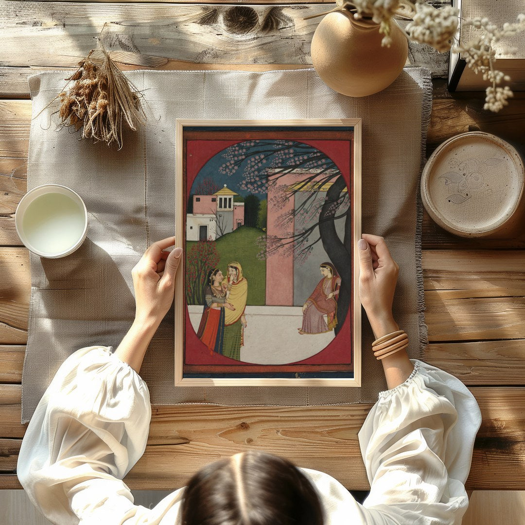 Immerse yourself in the timeless elegance of 'Serenade Under the Blossoms,' a captivating piece for Kitchen