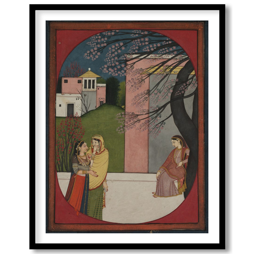 Immerse yourself in the timeless elegance of 'Serenade Under the Blossoms,' a captivating piece for nook