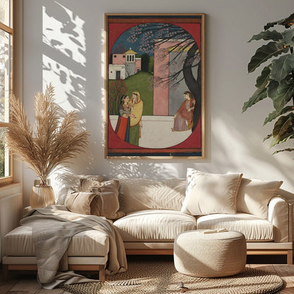 Immerse yourself in the timeless elegance of 'Serenade Under the Blossoms,' a captivating piece for Sitting Area