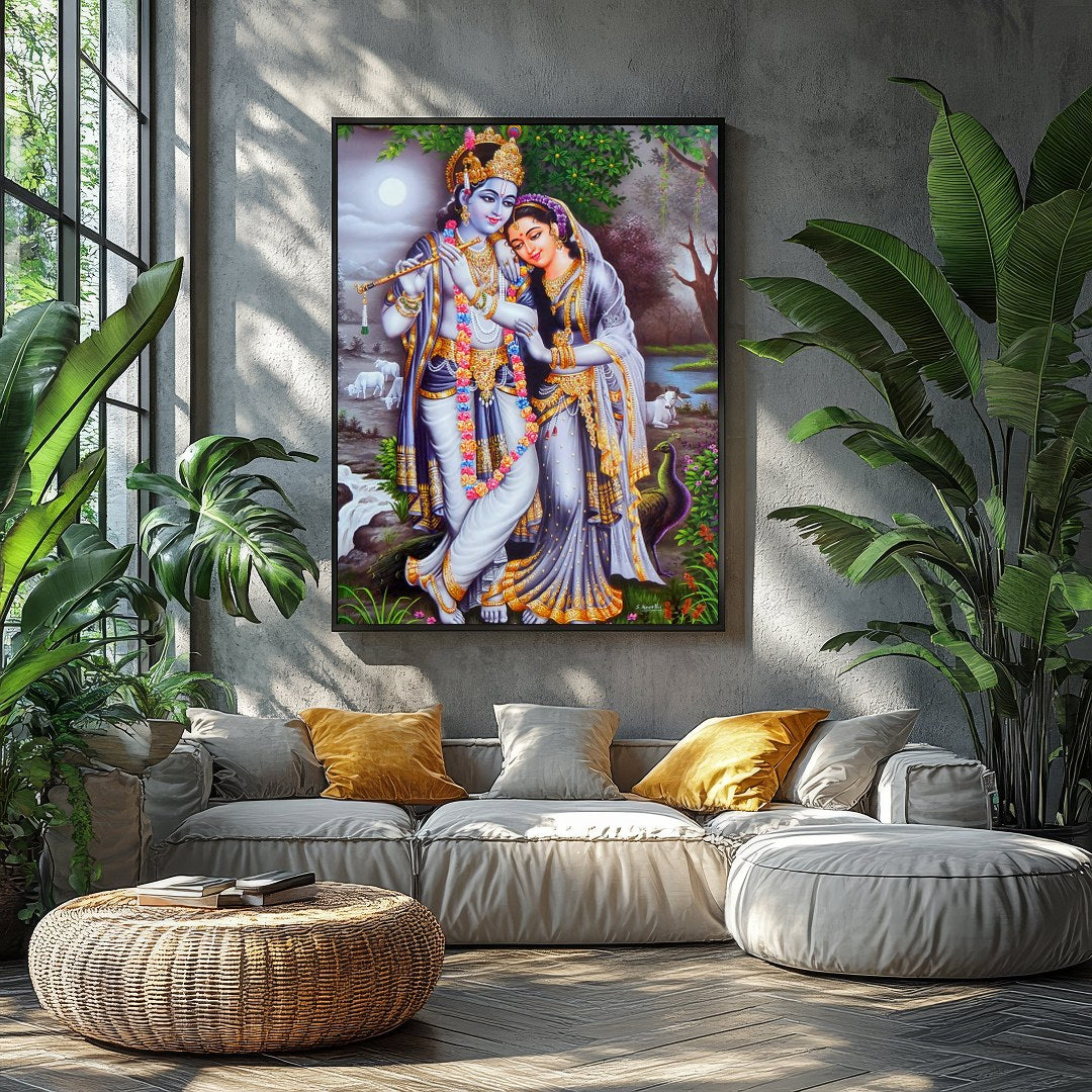 Immerse yourself in the tranquility of this artwork, capturing the essence of divine love under the for Balcony