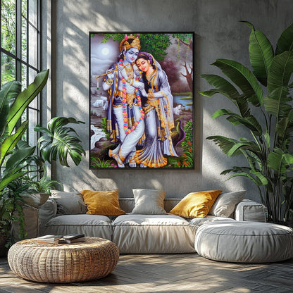 Immerse yourself in the tranquility of this artwork, capturing the essence of divine love under the for Balcony