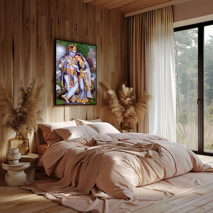 Immerse yourself in the tranquility of this artwork, capturing the essence of divine love under the for Bedroom