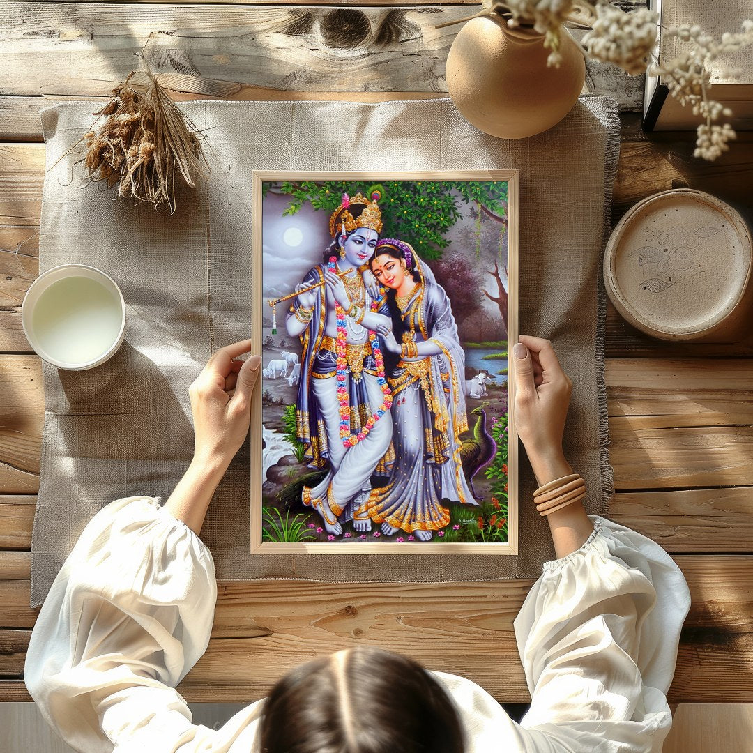 Immerse yourself in the tranquility of this artwork, capturing the essence of divine love under the for Kitchen