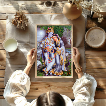 Immerse yourself in the tranquility of this artwork, capturing the essence of divine love under the for Kitchen