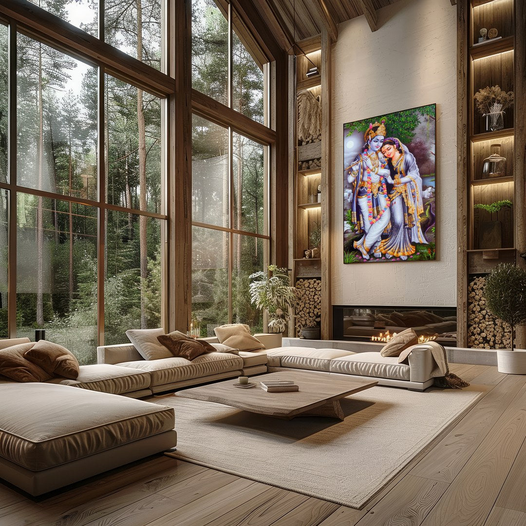 Immerse yourself in the tranquility of this artwork, capturing the essence of divine love under the for Living Room