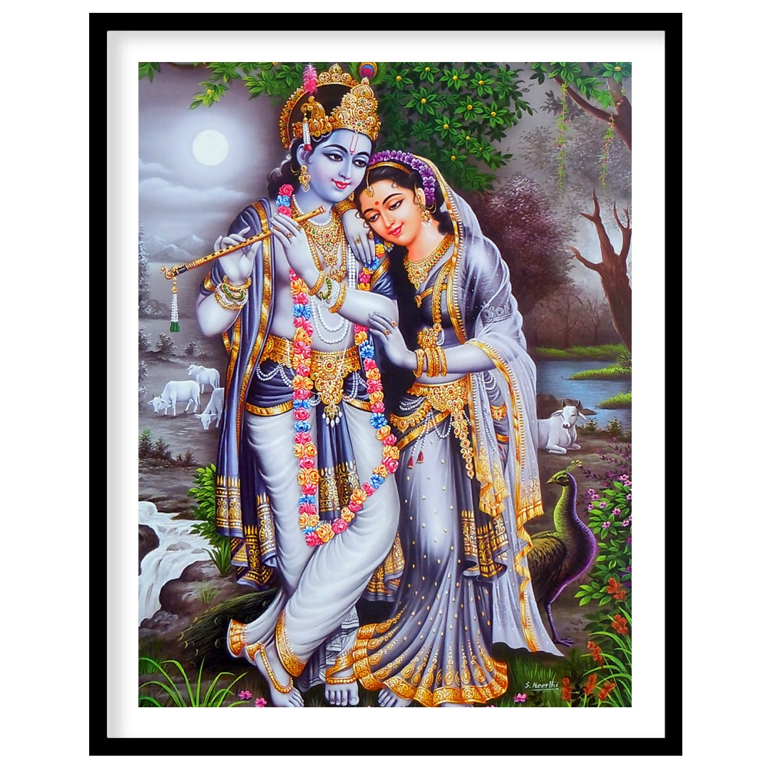 Immerse yourself in the tranquility of this artwork, capturing the essence of divine love under the for sanctuary