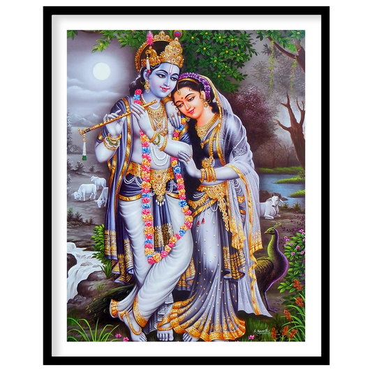 Immerse yourself in the tranquility of this artwork, capturing the essence of divine love under the for sanctuary
