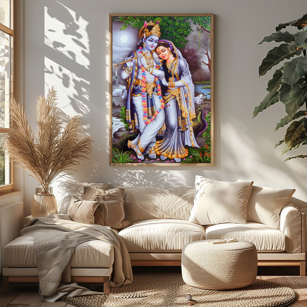 Immerse yourself in the tranquility of this artwork, capturing the essence of divine love under the for Sitting Area