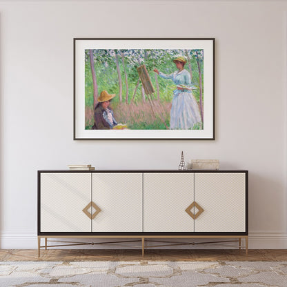 Immerse yourself in a tranquil scene with this stunning Impressionist artwork capturing a moment of for Foyer