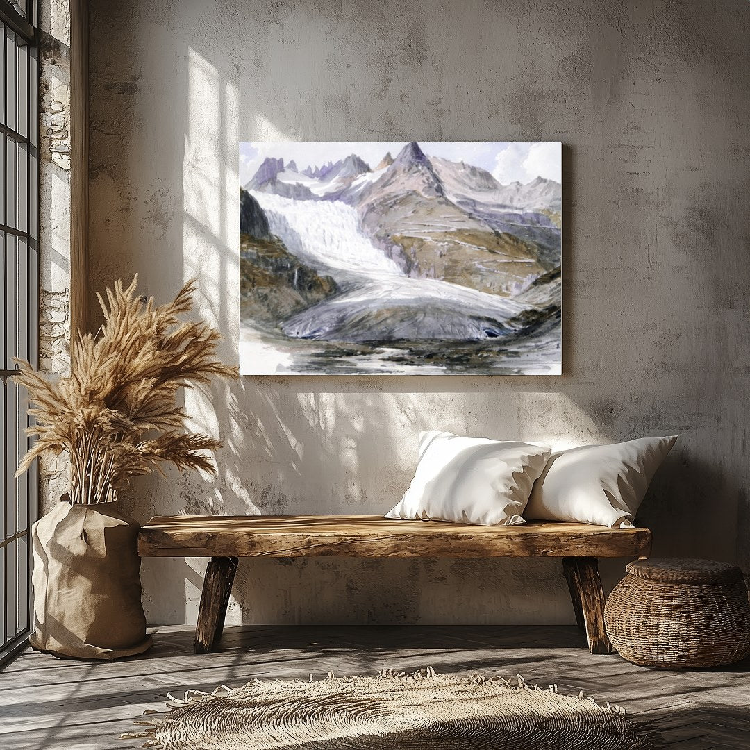 Capture the tranquility of the majestic mountains with this breathtaking watercolor painting. The for Veranda