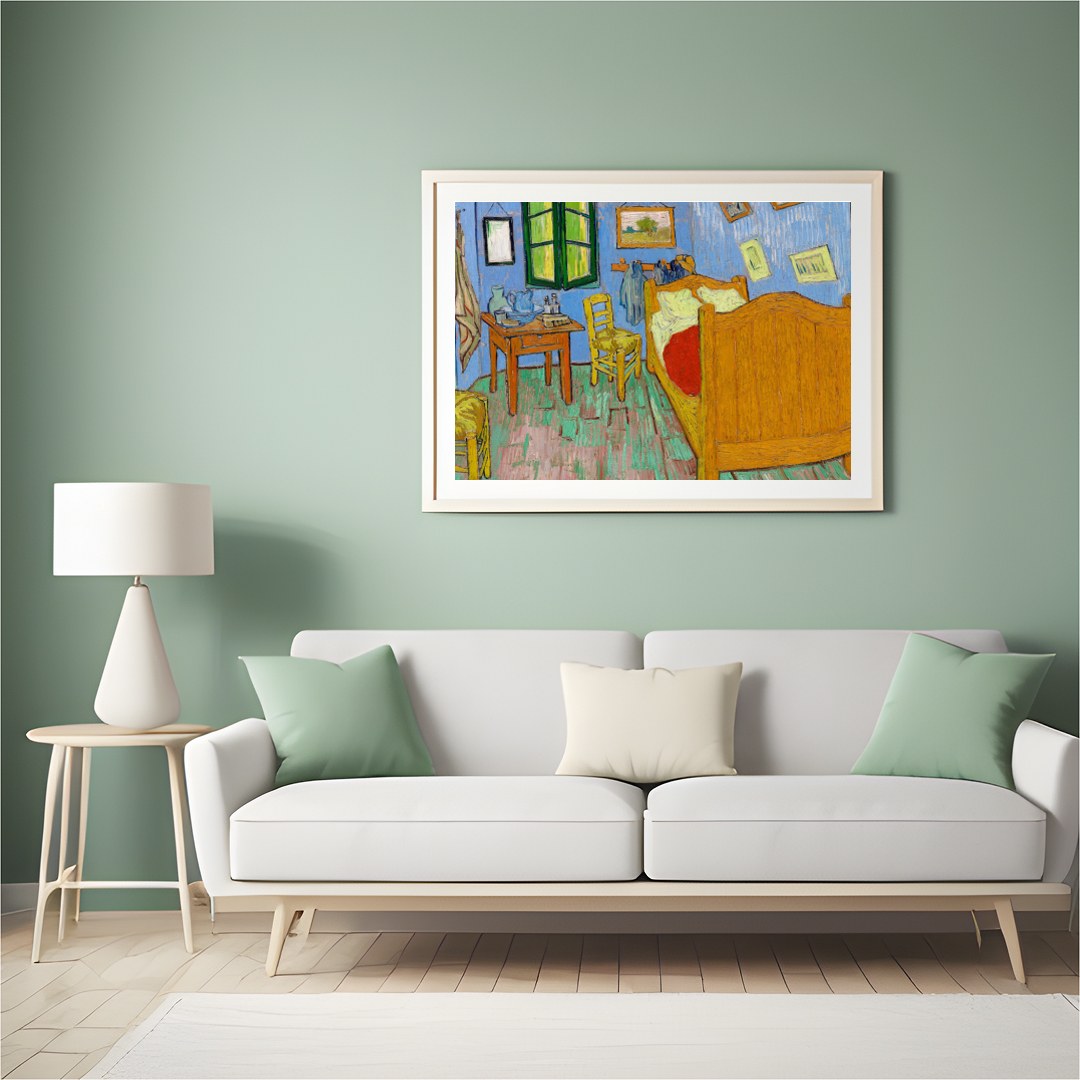 Immerse yourself in the tranquil charm of this charming wall art, capturing the essence of a for Hall
