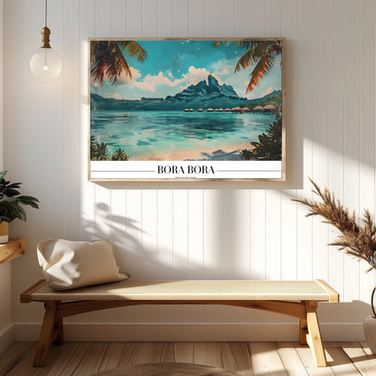 Capture the tranquil beauty of Bora Bora with this stunning artwork. The piece features a serene for Hallway