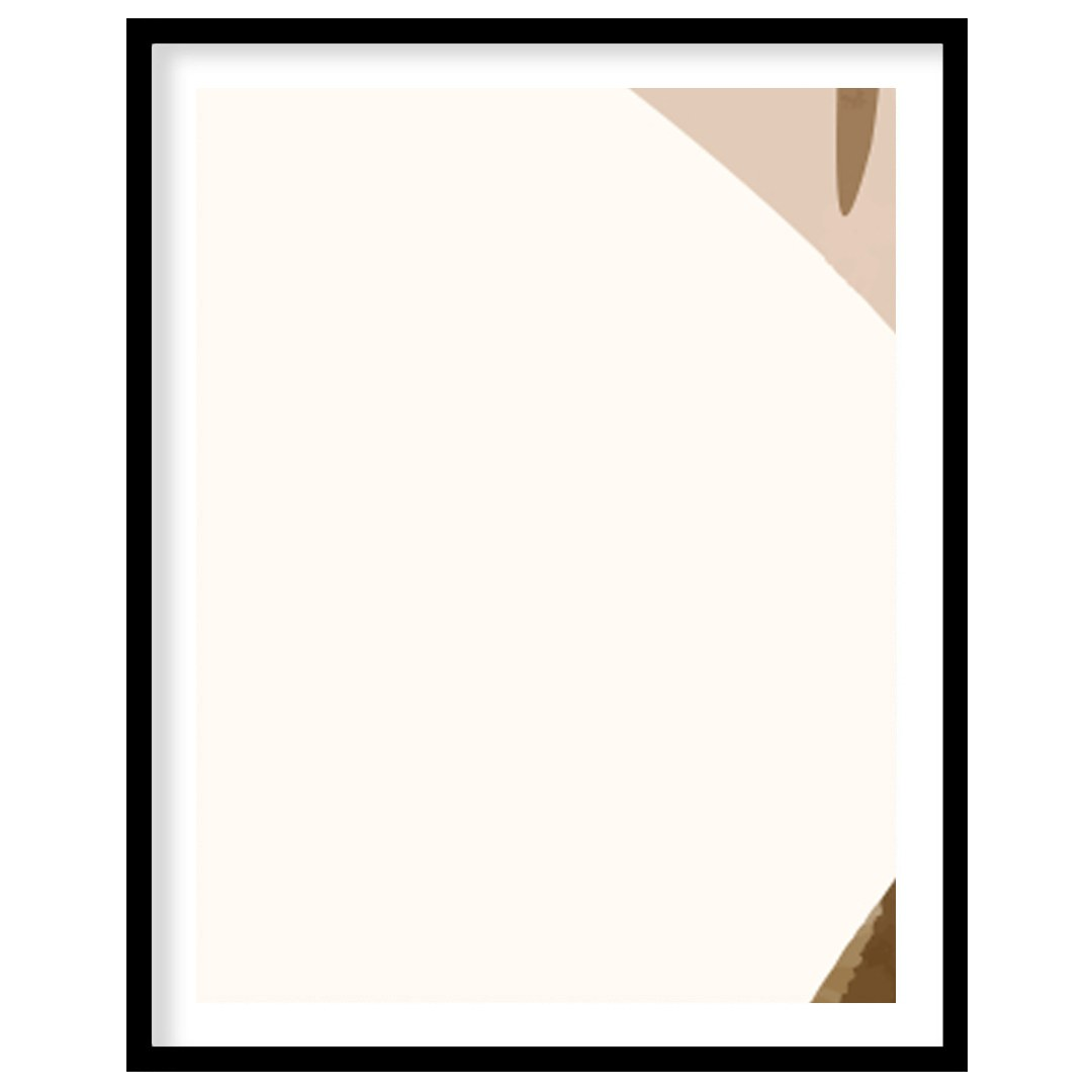 Elevate your space with this serene botanical abstract art print, featuring soothing earth tones for area