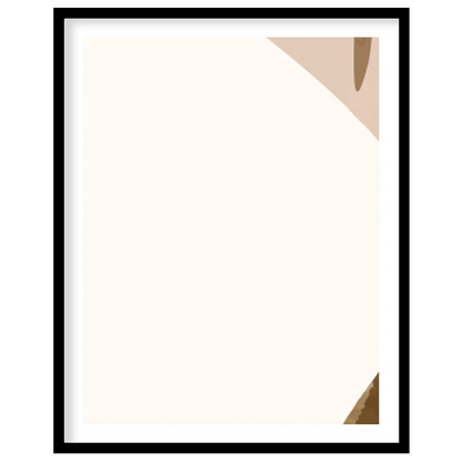 Elevate your space with this serene botanical abstract art print, featuring soothing earth tones for area